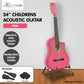 Karrera Childrens Acoustic Guitar Kids - Pink - Audio &