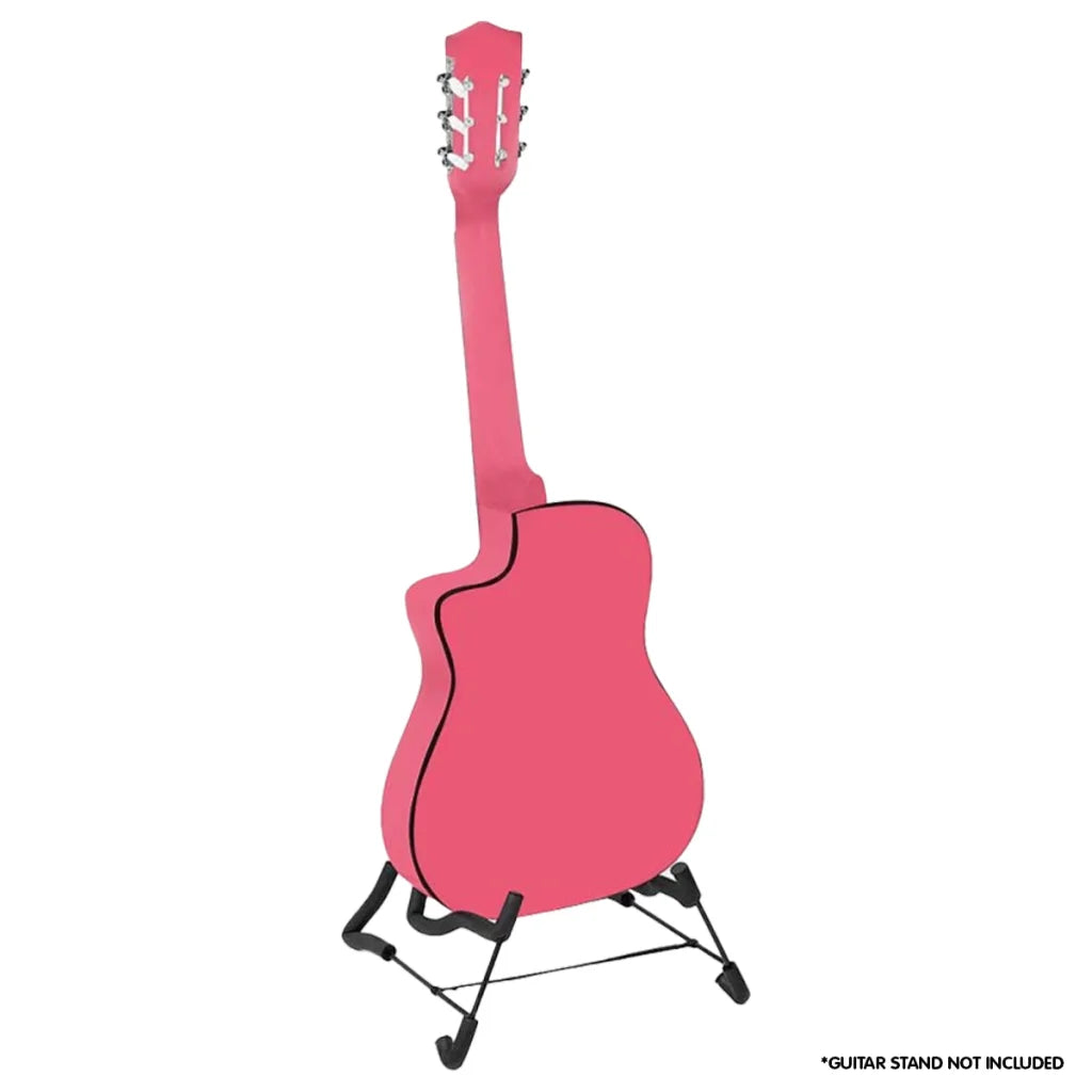 Karrera Childrens Acoustic Guitar Kids - Pink - Audio &