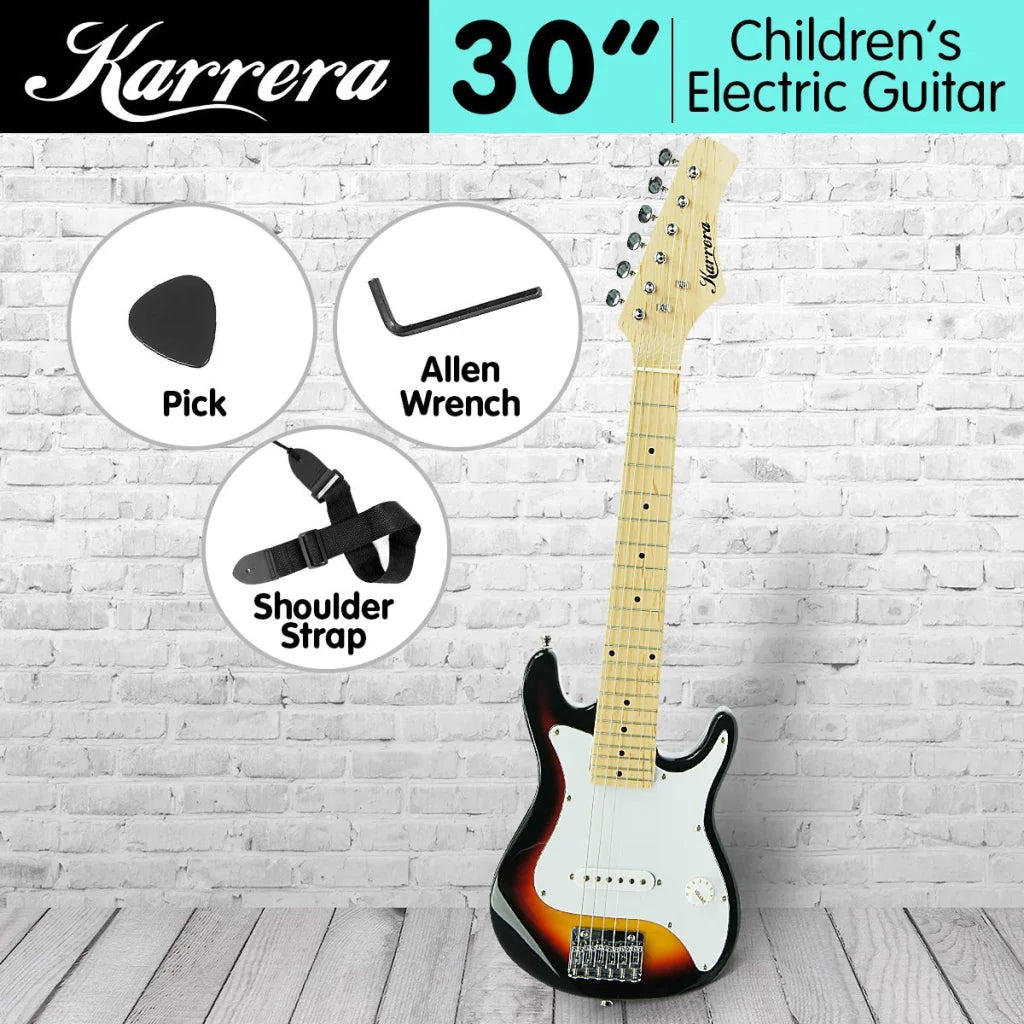 Karrera Childrens Electric Guitar Kids - Sunburst - Audio &