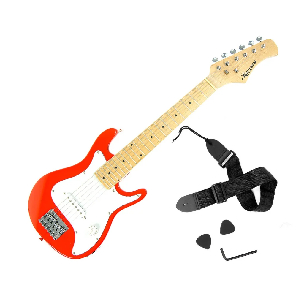 Karrera Electric Childrens Guitar Kids - Red - Audio &