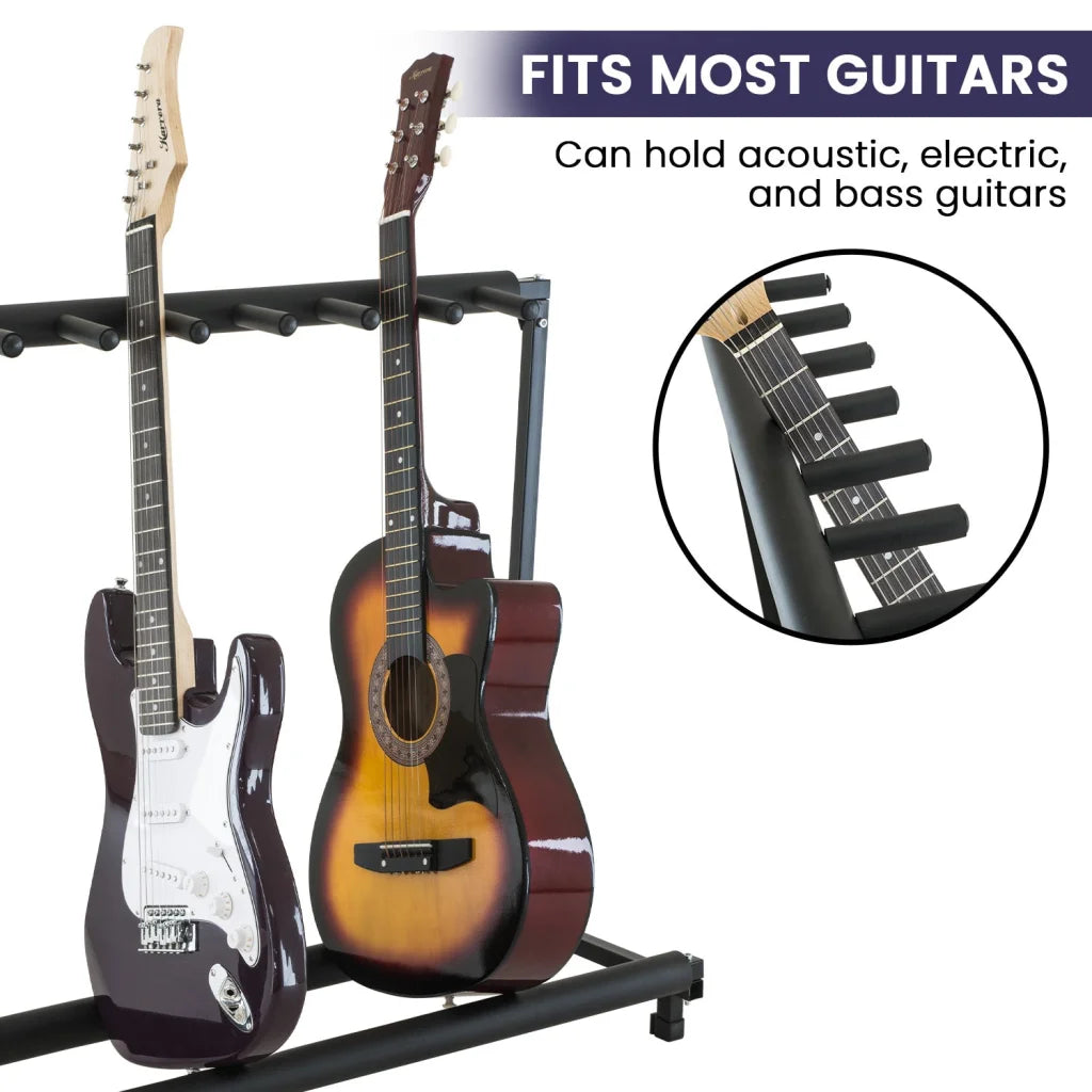 Karrera Steel Multi Guitar Stand for 7 Guitars - Audio &