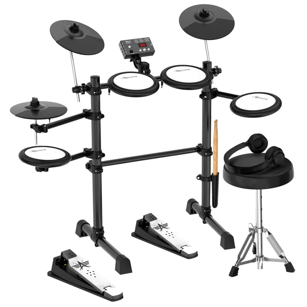 Karrera TDX-16 Electronic Drum Kit with LCD Toms Snares