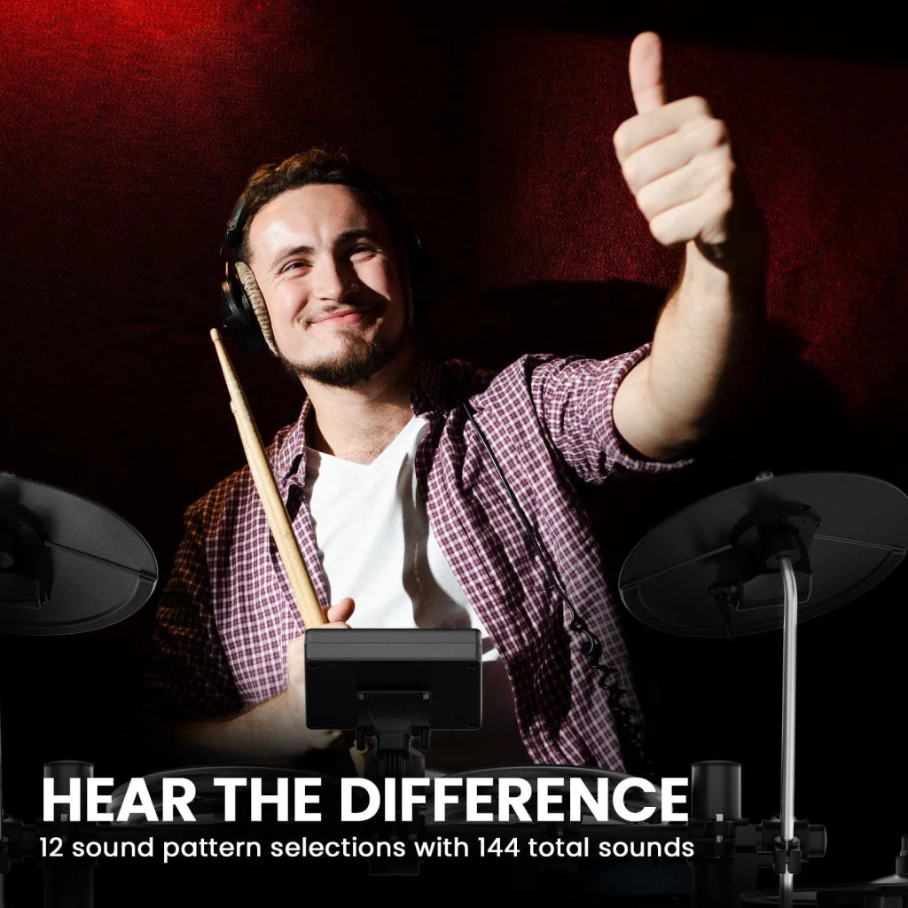 Karrera TDX-16 Electronic Drum Kit with LCD Toms Snares