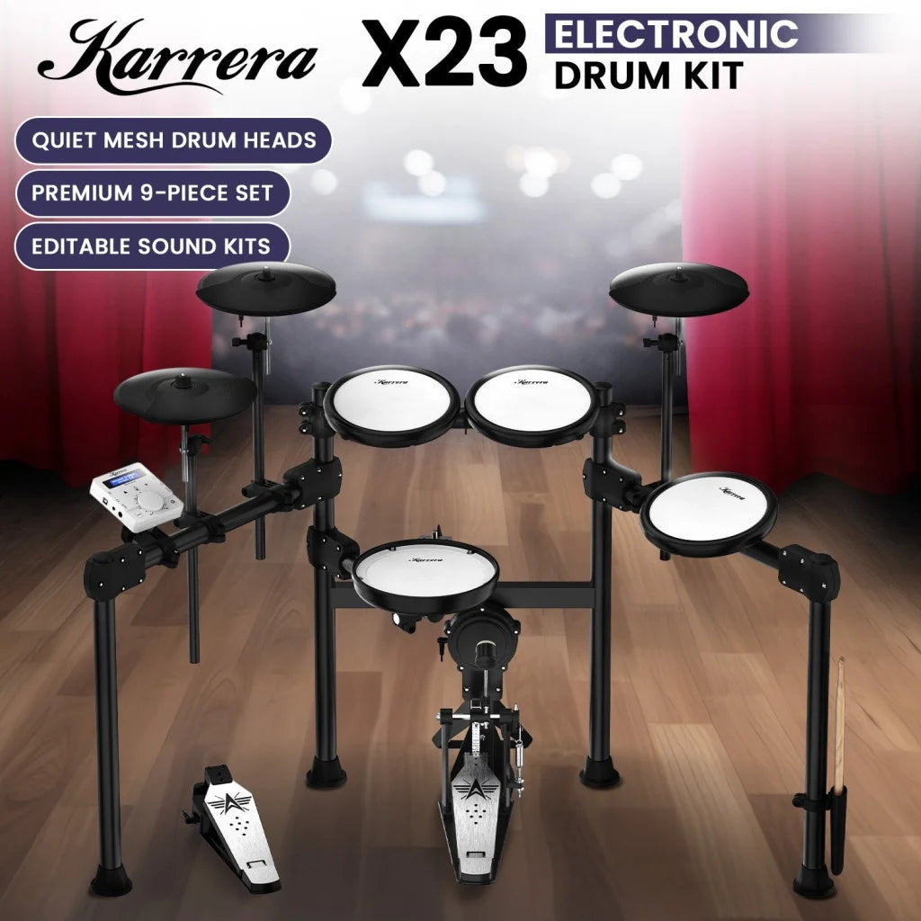 Karrera X23 Electronic Drum Kit with Sound Module 3 Toms