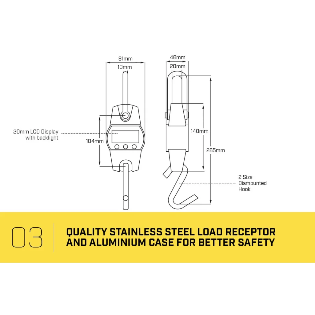Kartrite Crane Scales Hanging 300Kg Industrial Electronic