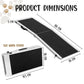 Kartrite Foldable Aluminium Dog Ramp - 183 x 38cm - Pet