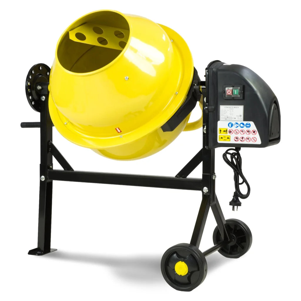 Kartrite Portable 63L Cement Concrete Mixer Dual Mix Blades