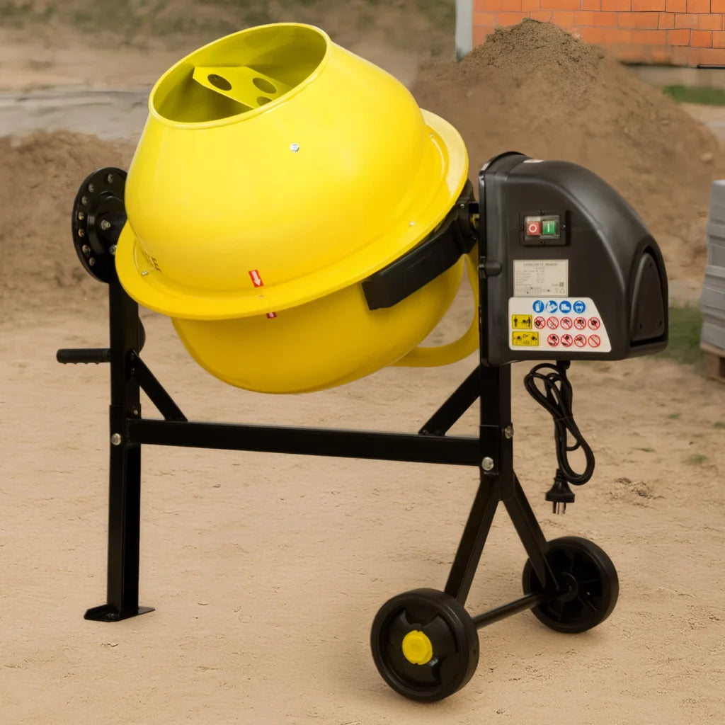 Kartrite Portable 63L Cement Concrete Mixer Dual Mix Blades