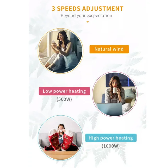 Kawa Smart Pink Edition PTC Ceramic Heater Oscillating Home