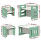 Keezi 3PCS Kids Table and Chairs Set HDPE - Baby & Kids >