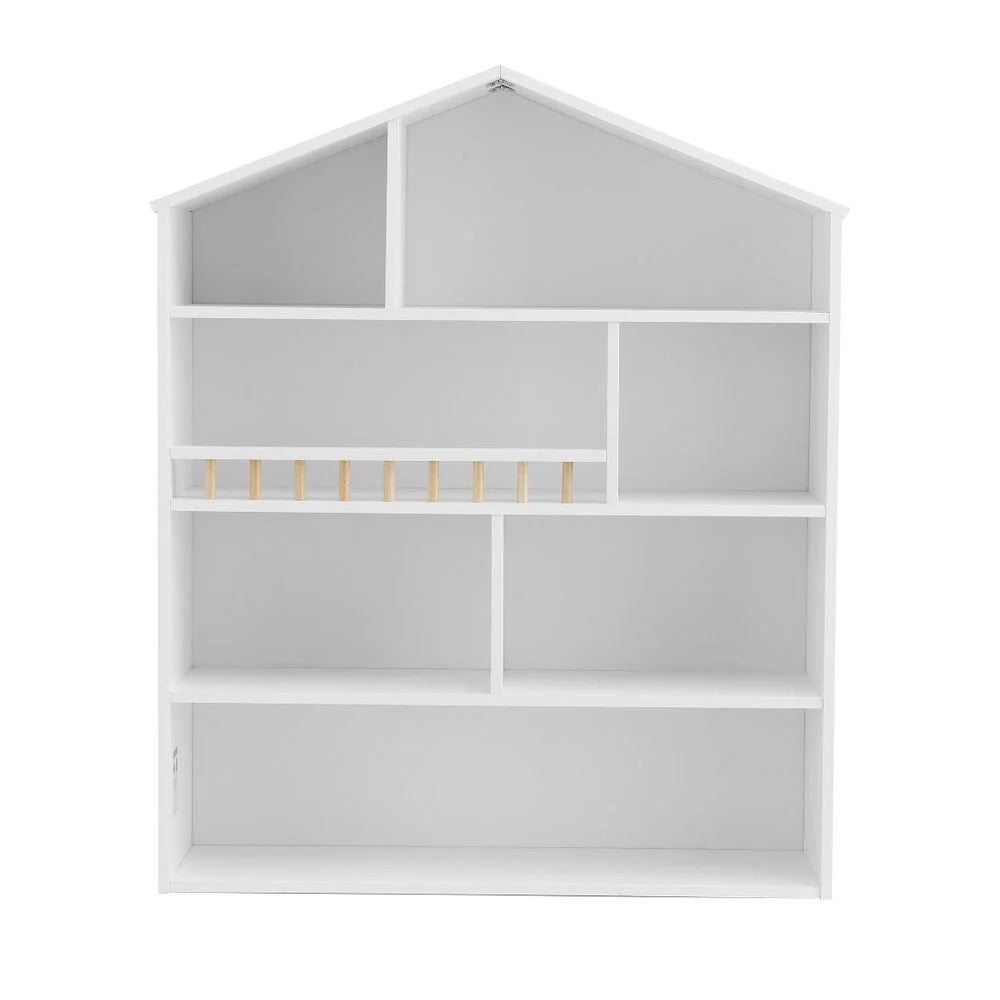 Keezi 4 Tiers Kids Bookshelf Wooden Bookcase Display