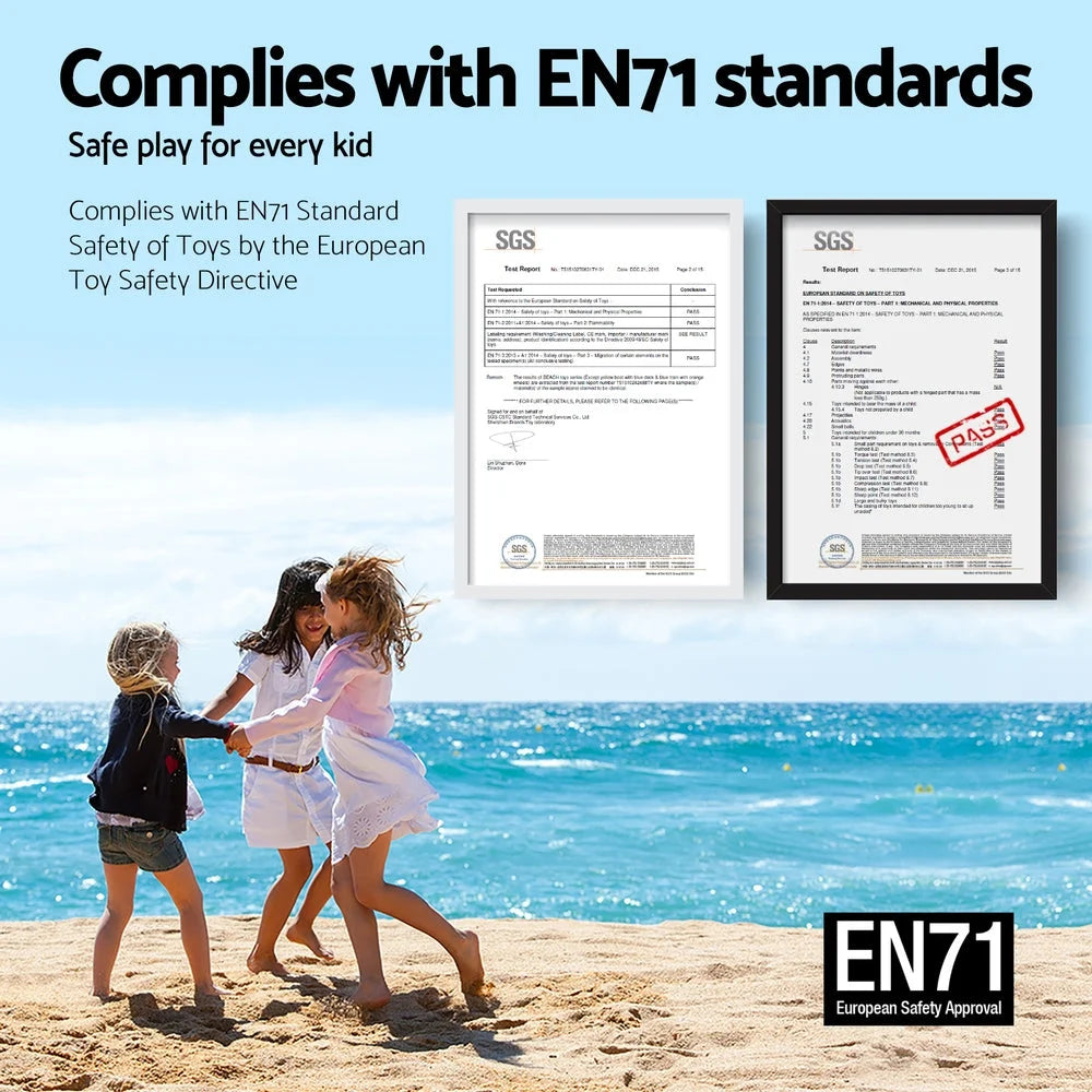 Keezi 5PCS Kids Table and Chairs Set Children Study Desk