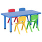 5PCS Kids Table and Chairs Set Children Study Desk