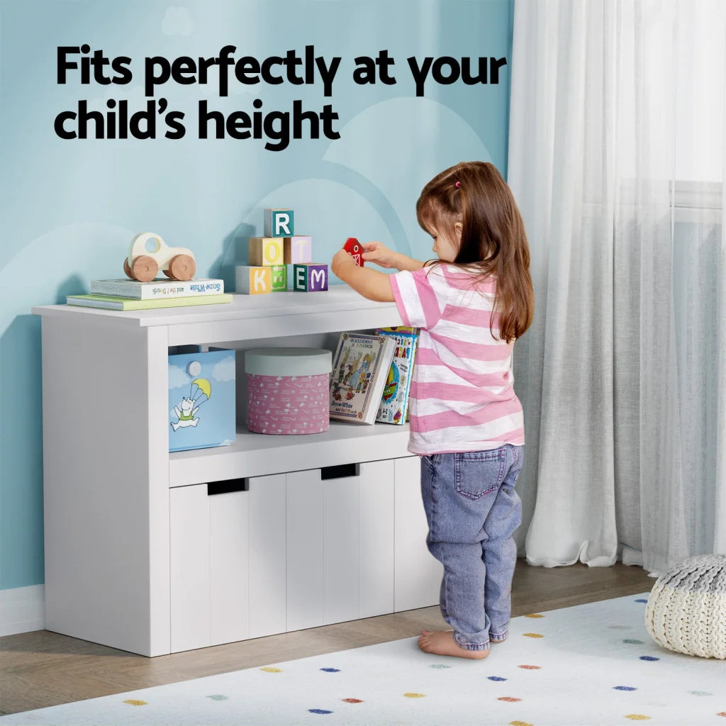 Bookshelf with drawers storage children bookcase toy