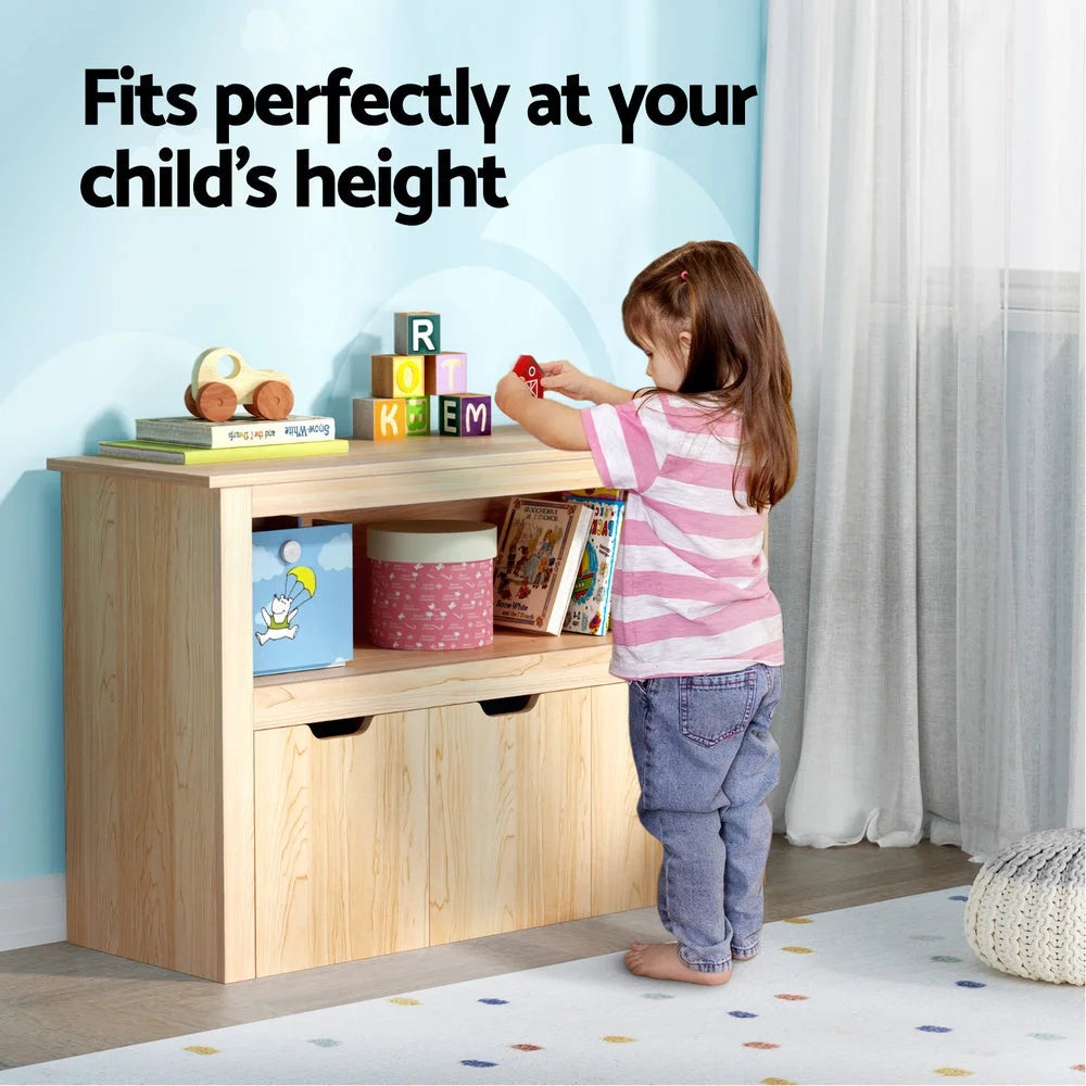 Bookshelf drawers storage children bookshelf