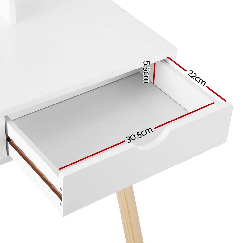 Keezi Kids Dressing Table Vanity Makeup Chair Set