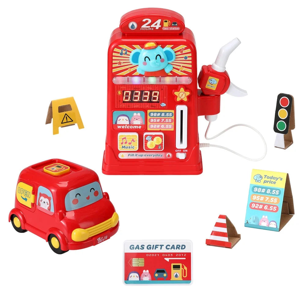 Keezi Kids Gas Petrol Station Pumper Pretend Play Toys Car