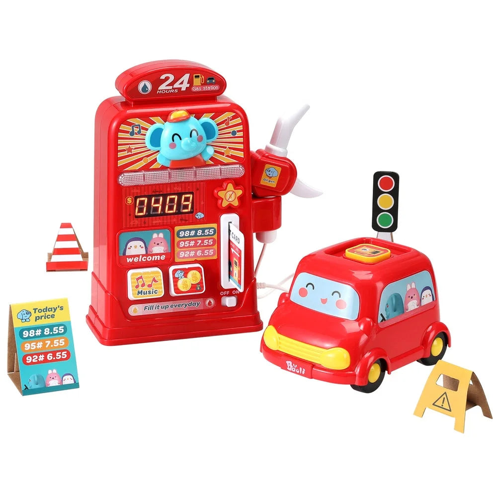 Keezi Kids Gas Petrol Station Pumper Pretend Play Toys Car