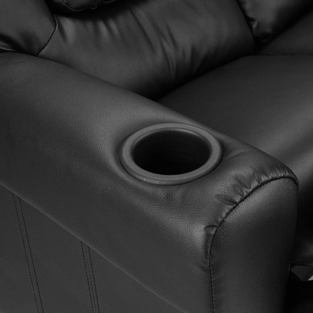 Keezi Kids Recliner Chair Double PU Leather Sofa Lounge