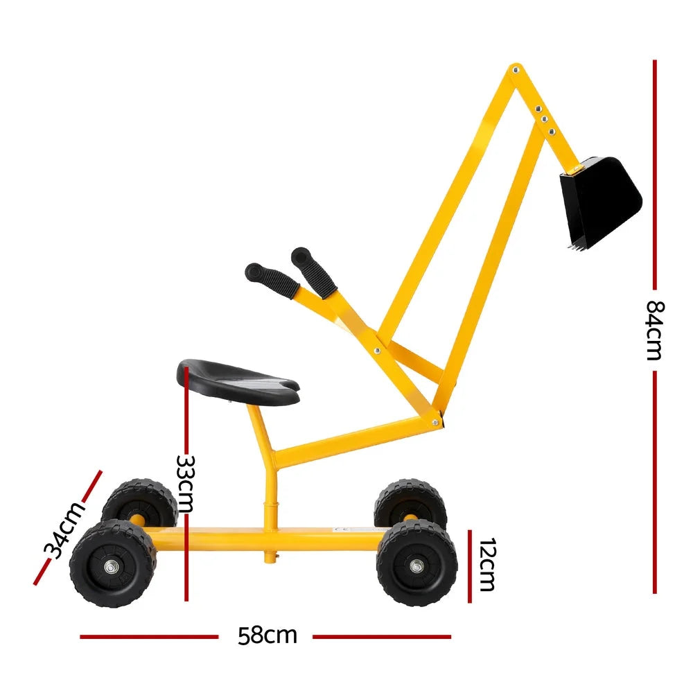 Keezi Kids Ride On Car Digger Bulldozer Sandpit Play Toys