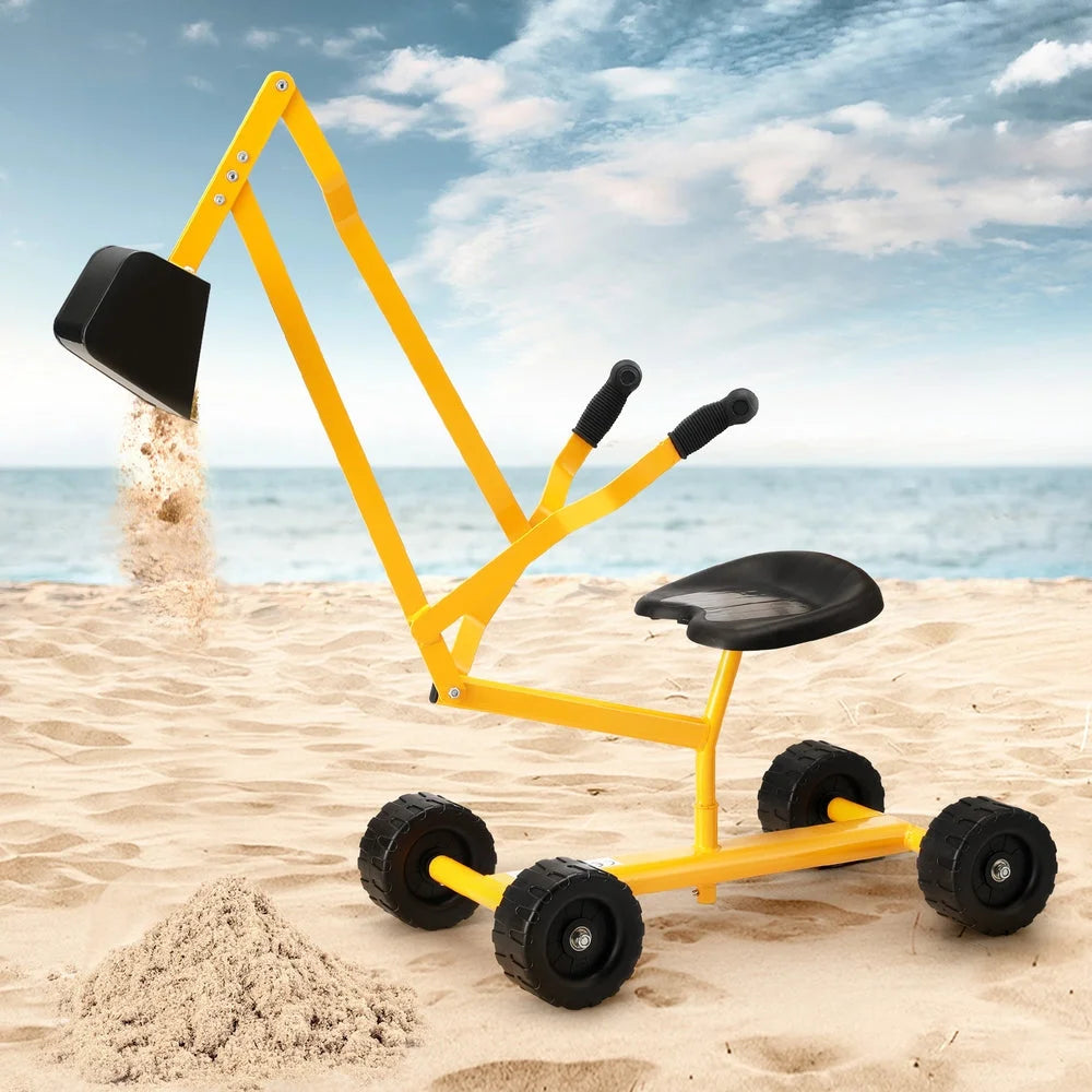 Keezi Kids Ride On Car Digger Bulldozer Sandpit Play Toys