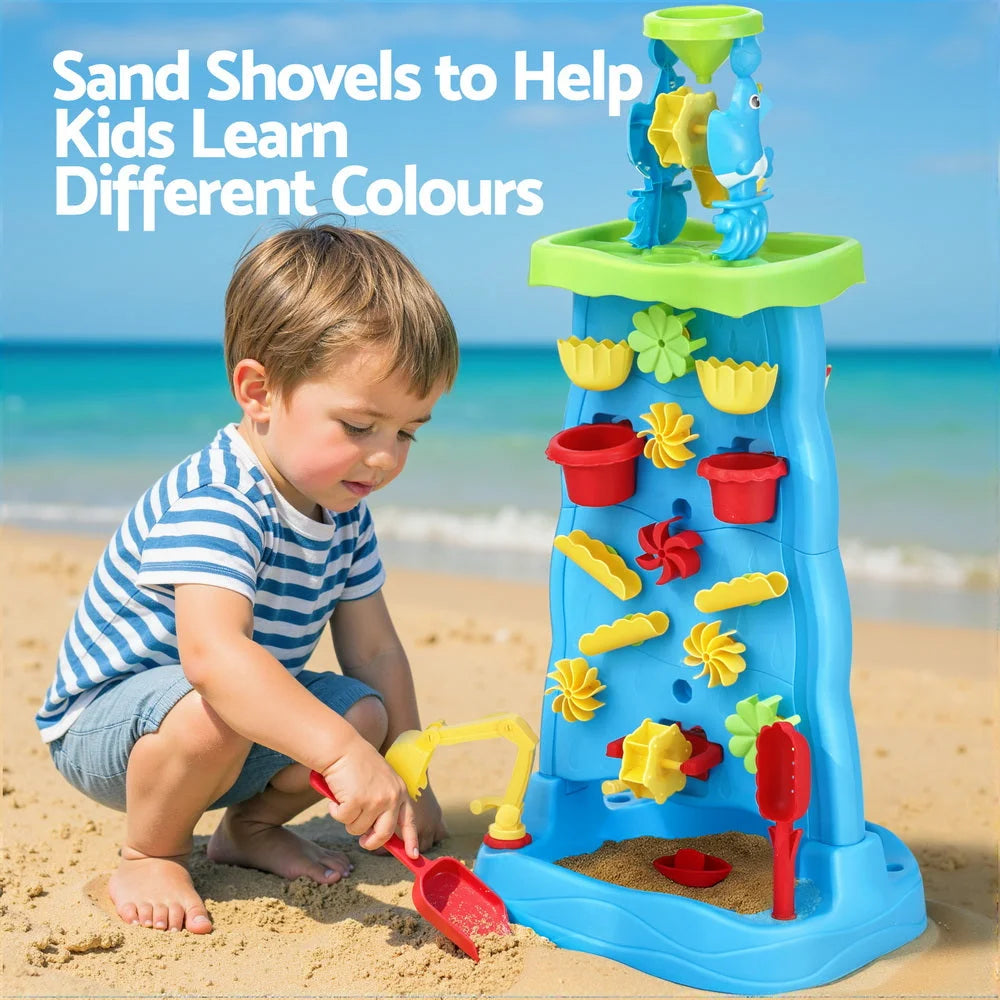 Keezi Kids Sand and Water Table Waterfall Wall Sandpit Toys