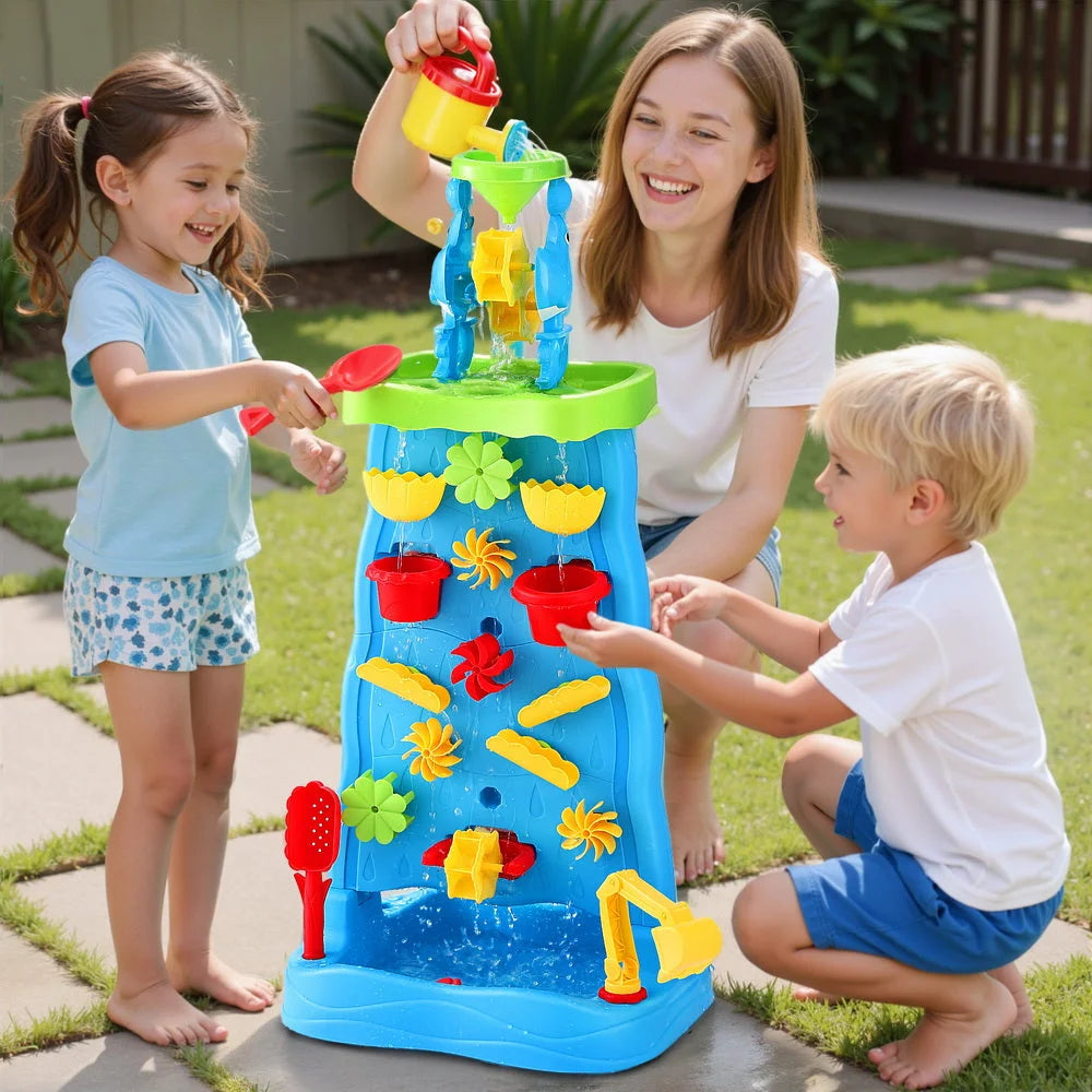Keezi Kids Sand and Water Table Waterfall Wall Sandpit Toys