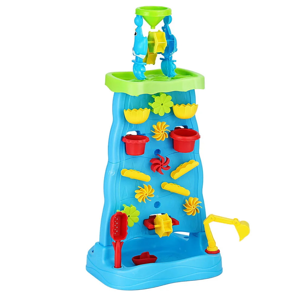 Keezi Kids Sand and Water Table Waterfall Wall Sandpit Toys