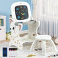 Keezi Kids Table and Chair Set 2 in 1 Easel Desk Stool w/