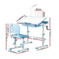 Keezi Kids Table and Chair Set Adjustable Study Desk w/ LED