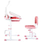 Keezi Kids Table and Chair Set Adjustable Study Desk w/ LED
