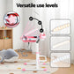 Keezi Kids Table and Chair Set Adjustable Study Desk w/ LED
