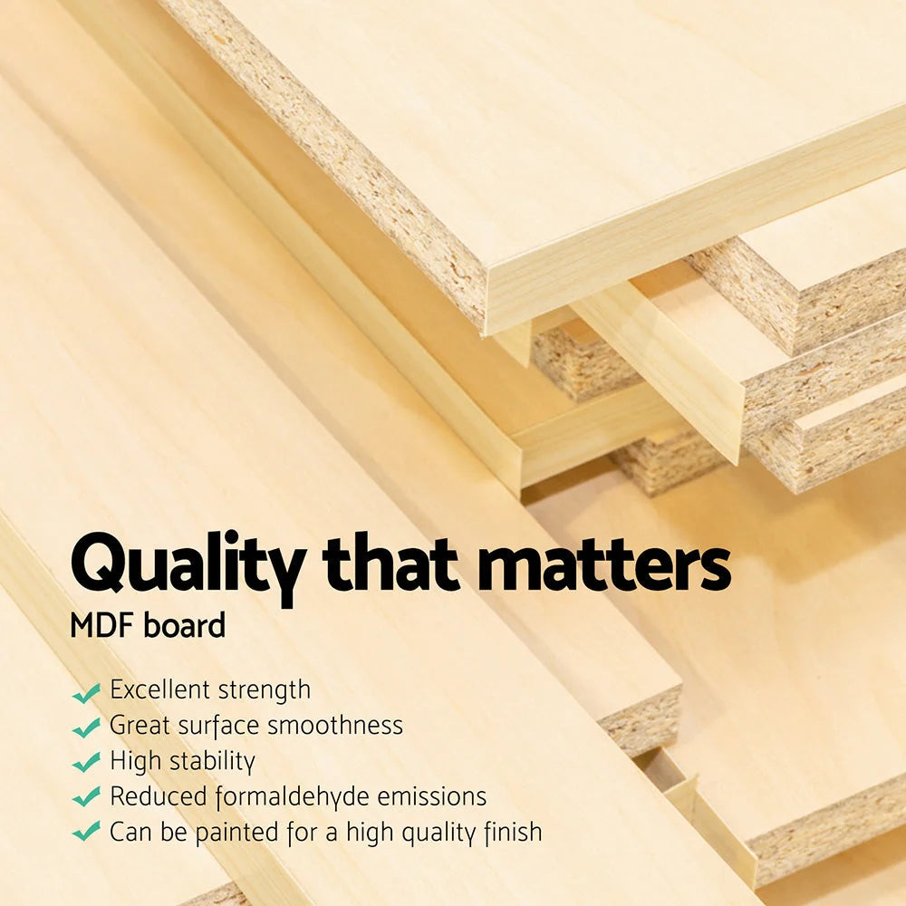 Keezi Kids Toy Box 12 Bins Bookshelf Organiser Children