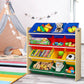 Keezi Kids Toy Box 12 Bins Bookshelf Organiser Children