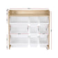 Kids Toy Box 9 Bins Bookshelf Organiser Shelf