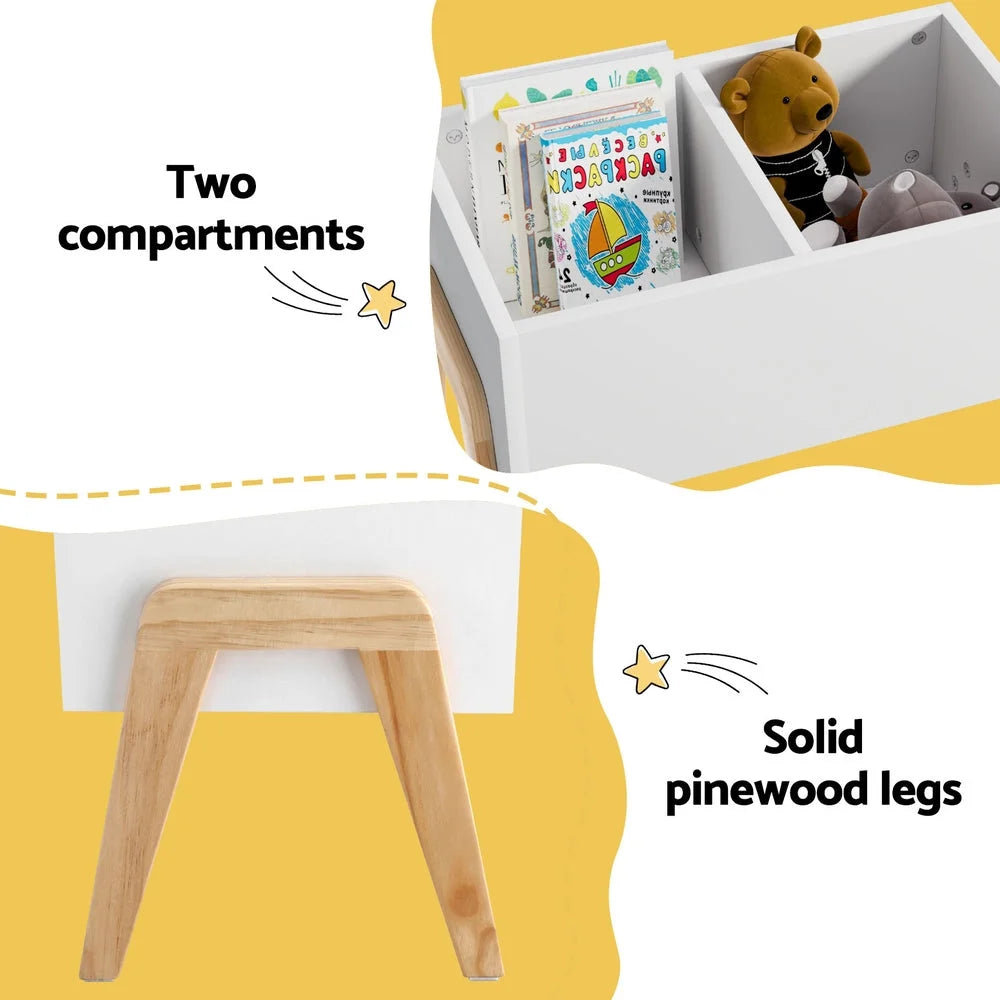 Keezi Kids Toy Box Chest Storage Bin Container Wooden