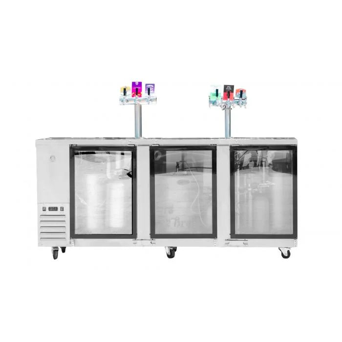 Kegerator KegMaster Super Deluxe Three Door appliances fridges