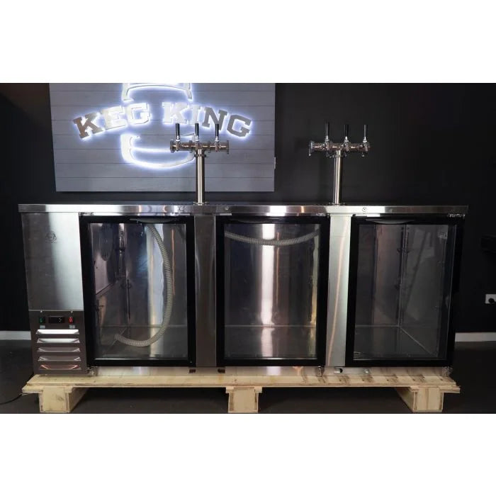 Kegerator kegmaster super deluxe three door appliances fridges freezers