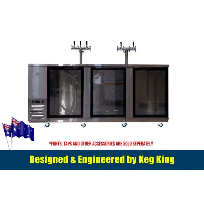 Kegerator KegMaster Super Deluxe Three Door