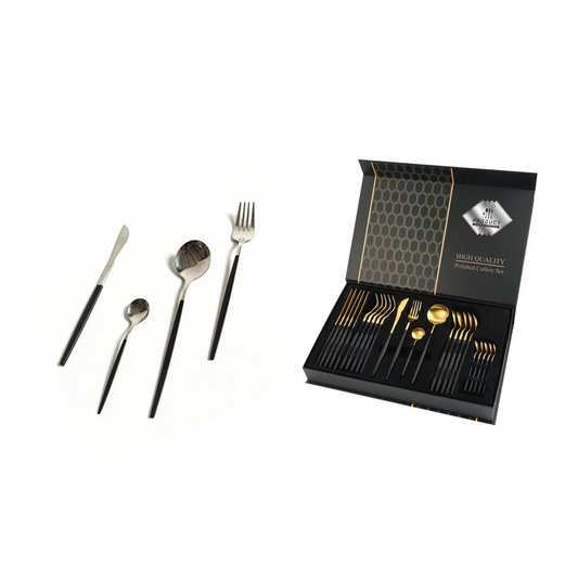 Keily Deluxe Cutlery Set - Gold - Furniture > Dining >
