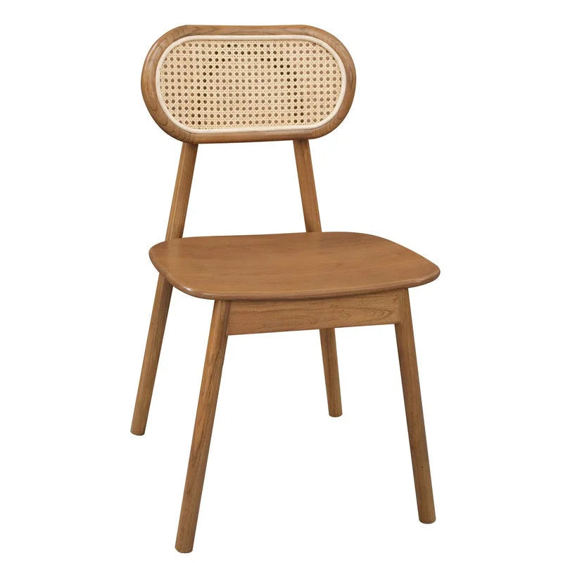 Kelly Rattan Dining Chair (Almond) - Furniture > Dining >