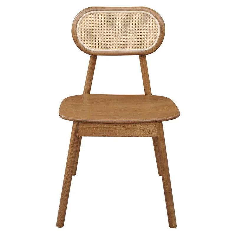 Kelly Rattan Dining Chair (Almond) - Furniture > Dining >