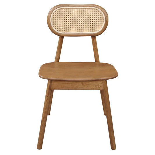 Kelly Rattan Dining Chair (Almond) - Furniture > Dining >