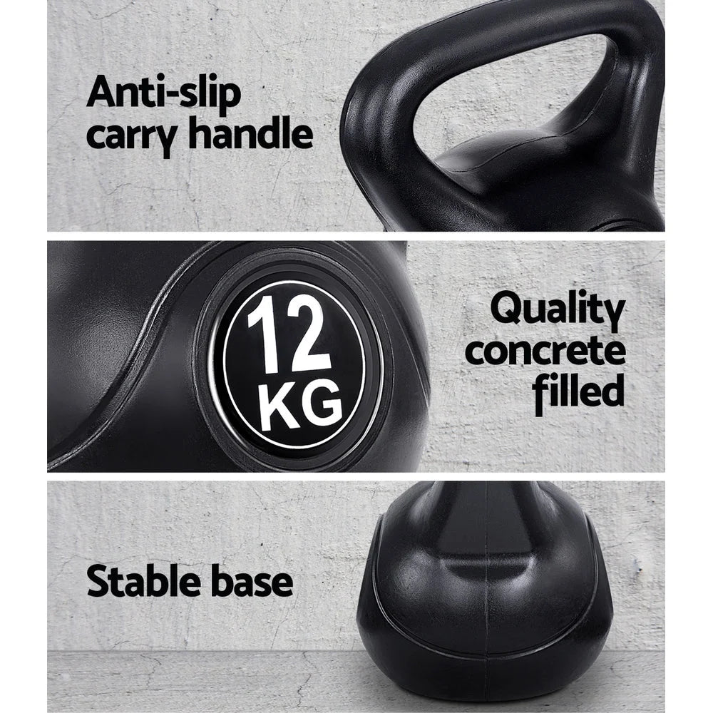 Kettlebell 12KG Weight Fitness Exercise Kit