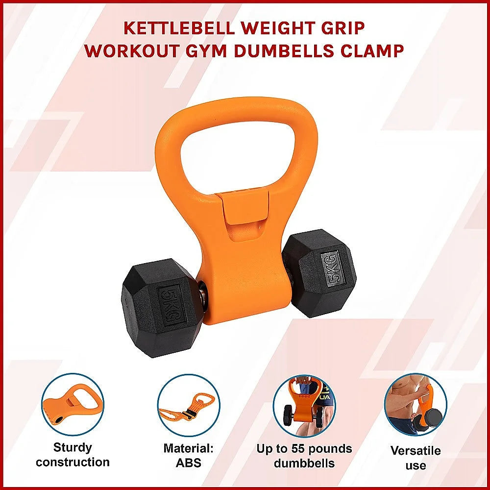 Kettlebell Weight Grip Workout Gym Dumbbells Clamp - Sports