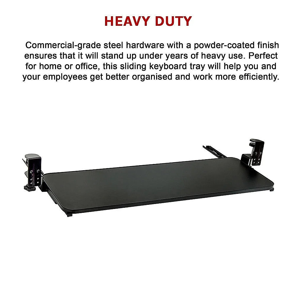 Keyboard Tray Clamp On 75cm W x 25cm D Extra Large