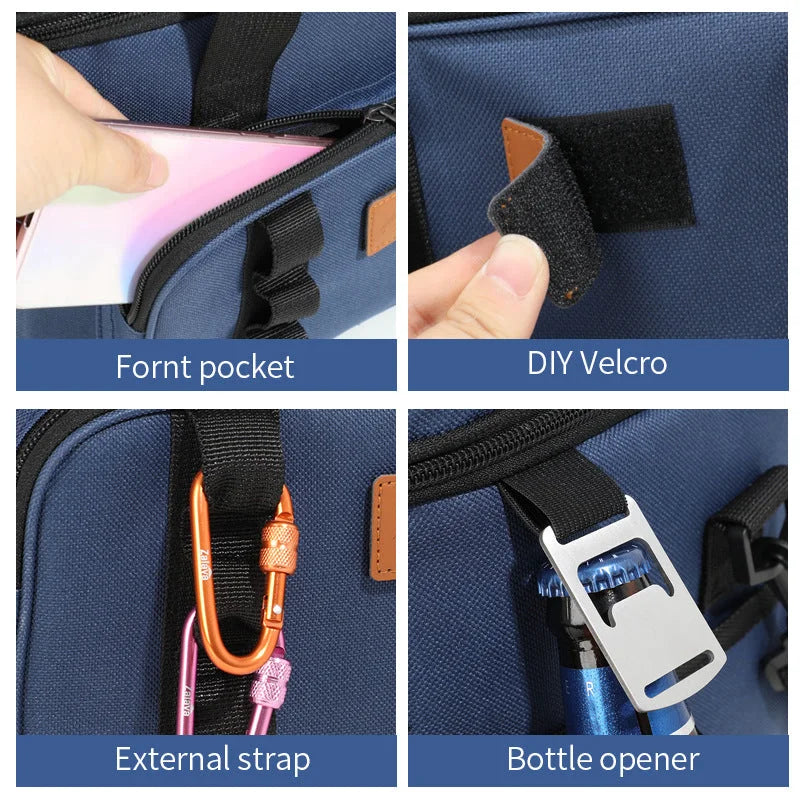 Khaki 23L Extra Large Insulated Cooler Bag with Double