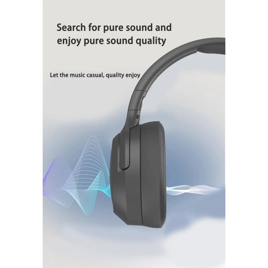 Khaki P2963 Wireless Bluetooth Headphones with LED Light