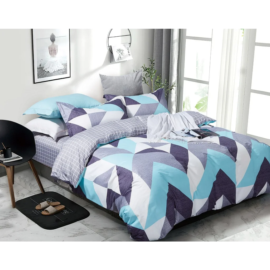 Kian Duvet Quilt Cover Set Double Size - Home & Garden