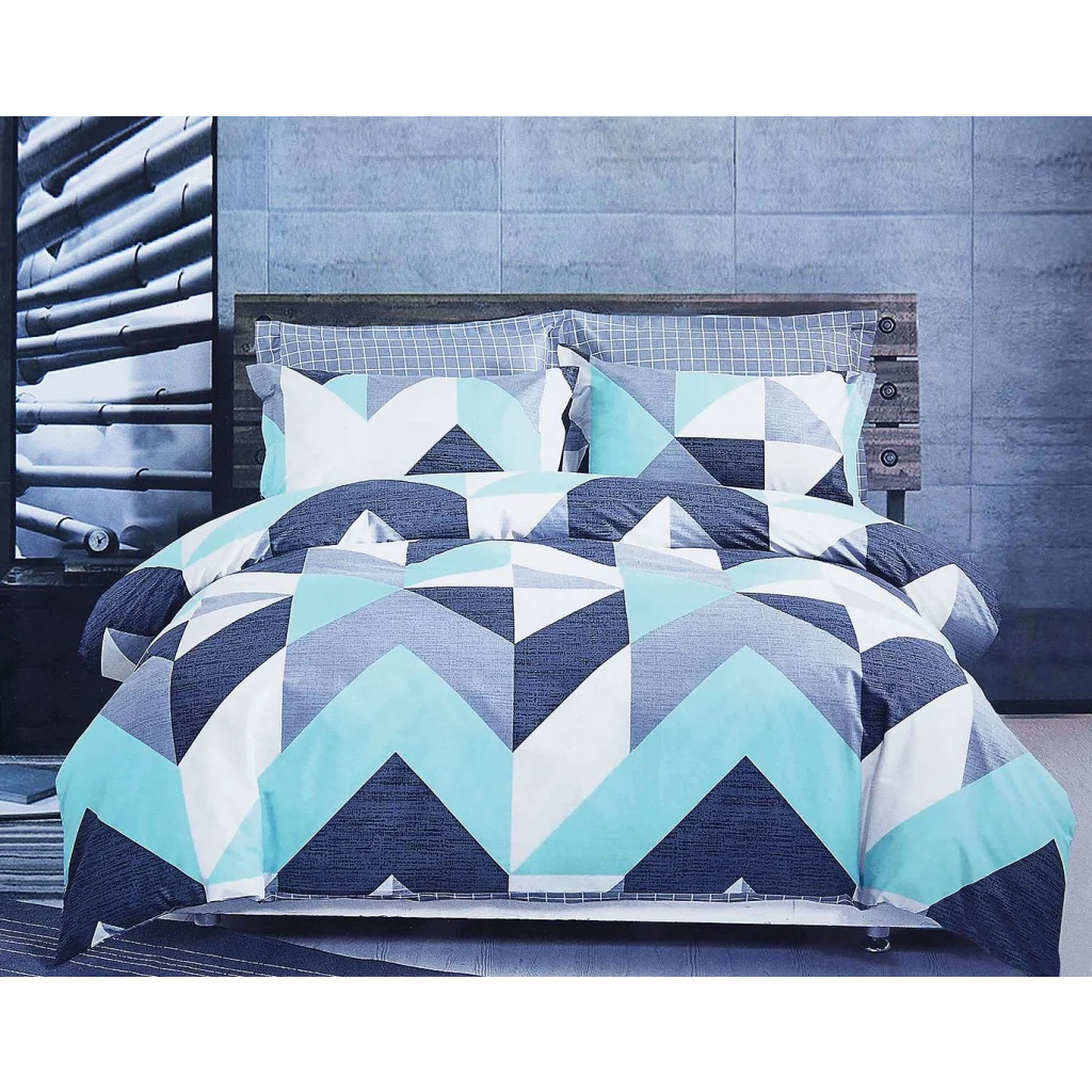 Kian Duvet Quilt Cover Set Queen Size - Home & Garden
